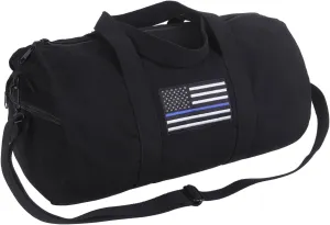 Rothco Thin Blue Line Canvas Shoulder Duffle Bag
