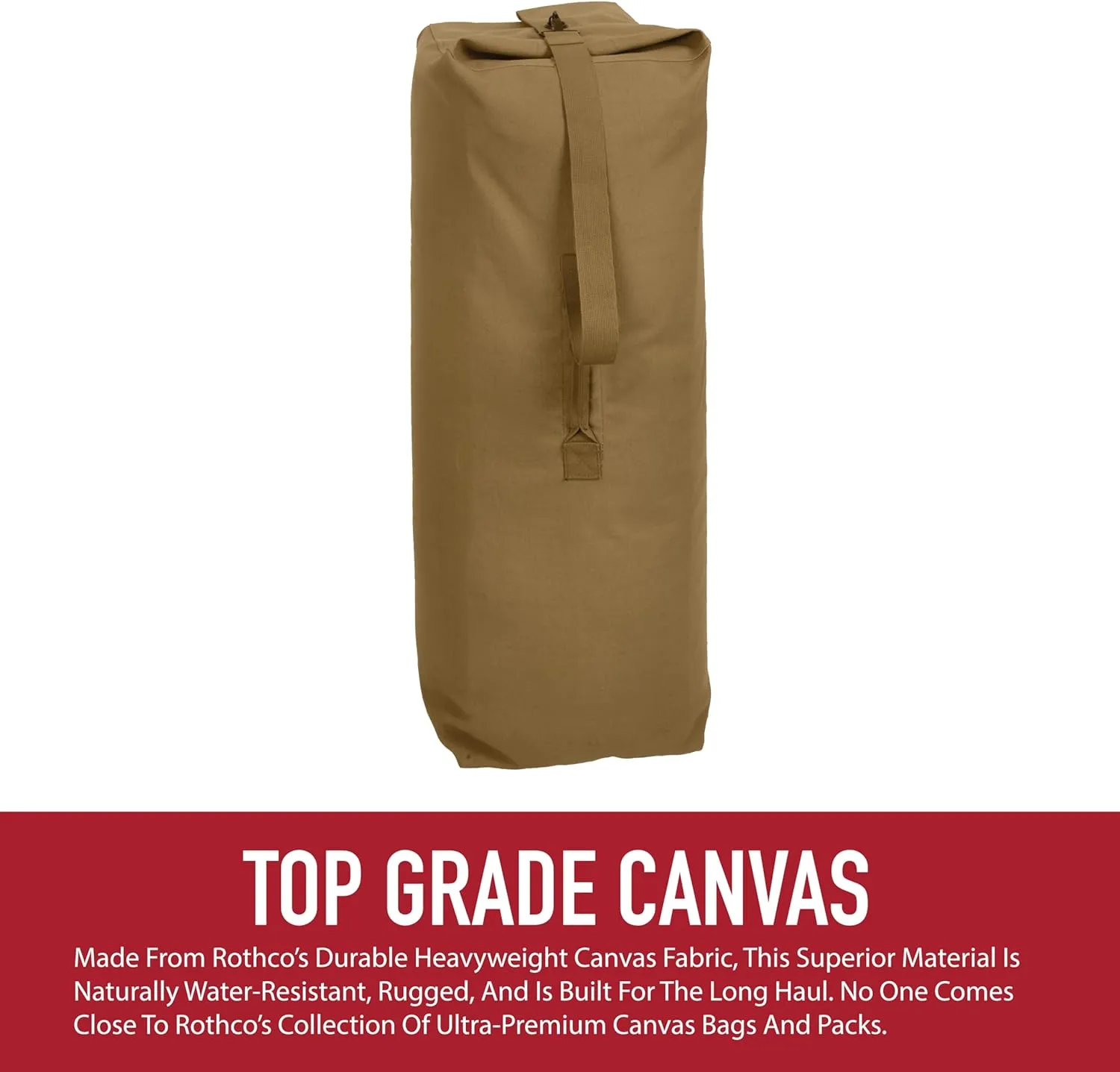 Rothco Top Load Canvas Duffle Bag
