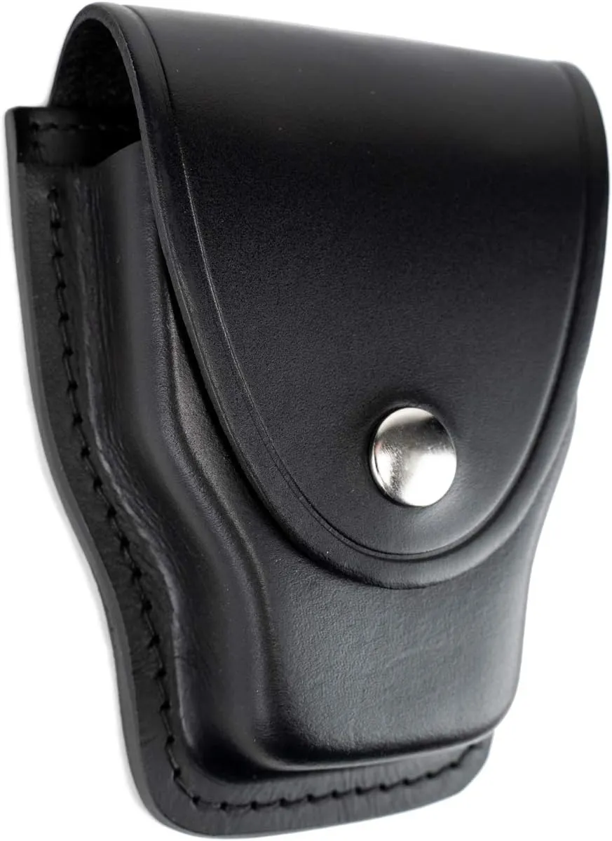 Ryno Gear Genuine Leather Single Handcuff Case, Leather Handcuff Holder, Leather Cuff Case, Police Handcuff case