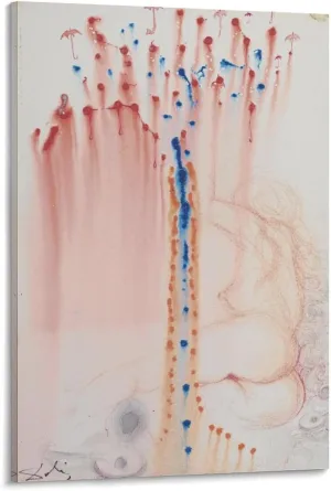 Salvador Dalí - Deesse De La Pluie, C1966 Print Photo Art Painting Canvas Poster Home Decorative Bedroom Modern Decor Posters Gifts 16x24inch(40x60cm)