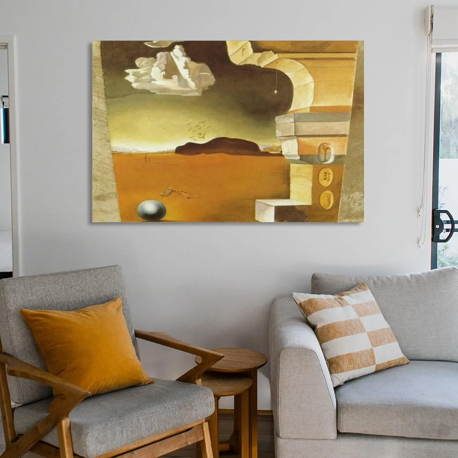 Salvador Dali Poster Mural Painting for Helena Rubinstein (panel 2) Wall Art Poster Scroll Canvas Painting Picture Living Room Decor Home Framed/Unframed 24x36inch(60x90cm)
