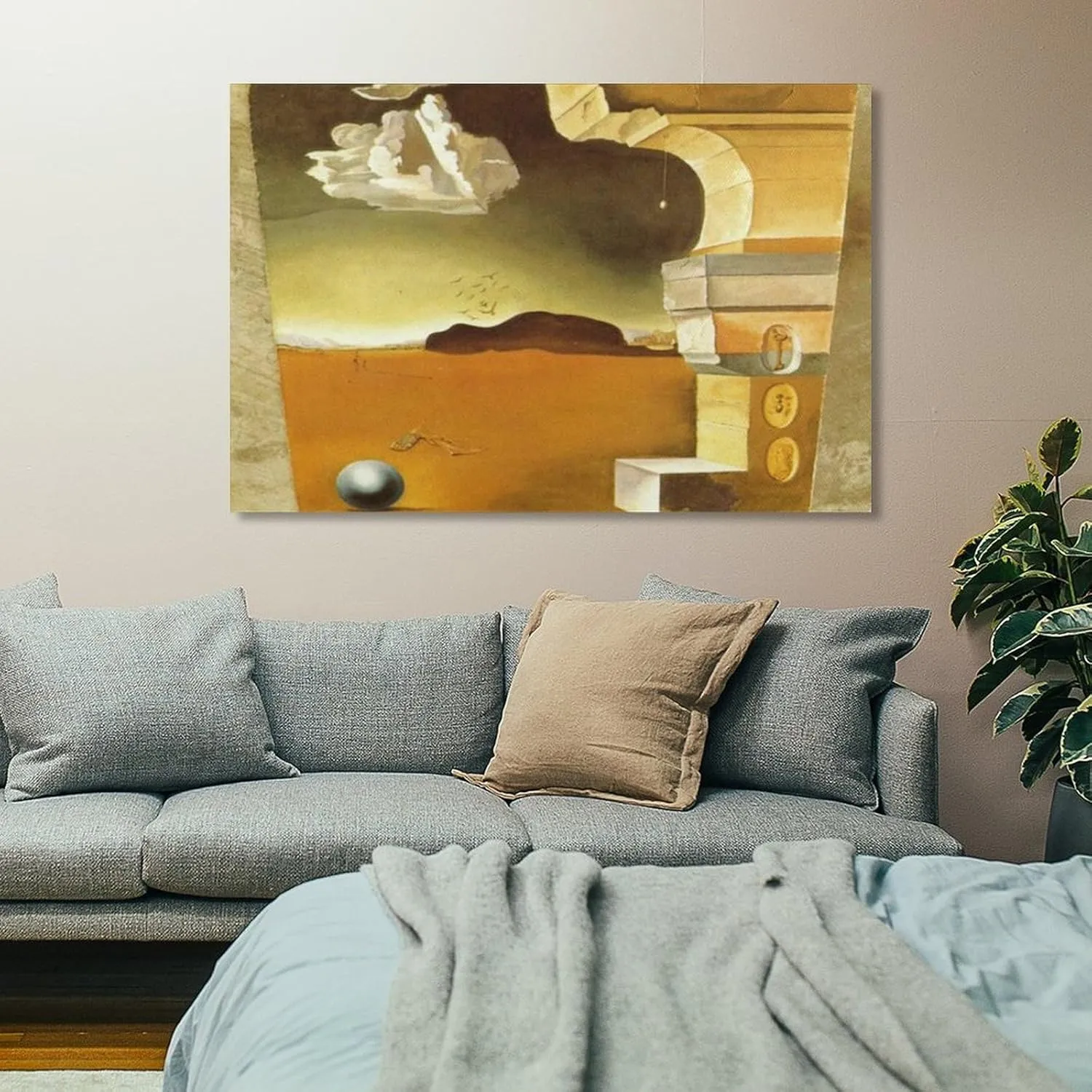 Salvador Dali Poster Mural Painting for Helena Rubinstein (panel 2) Wall Art Poster Scroll Canvas Painting Picture Living Room Decor Home Framed/Unframed 24x36inch(60x90cm)