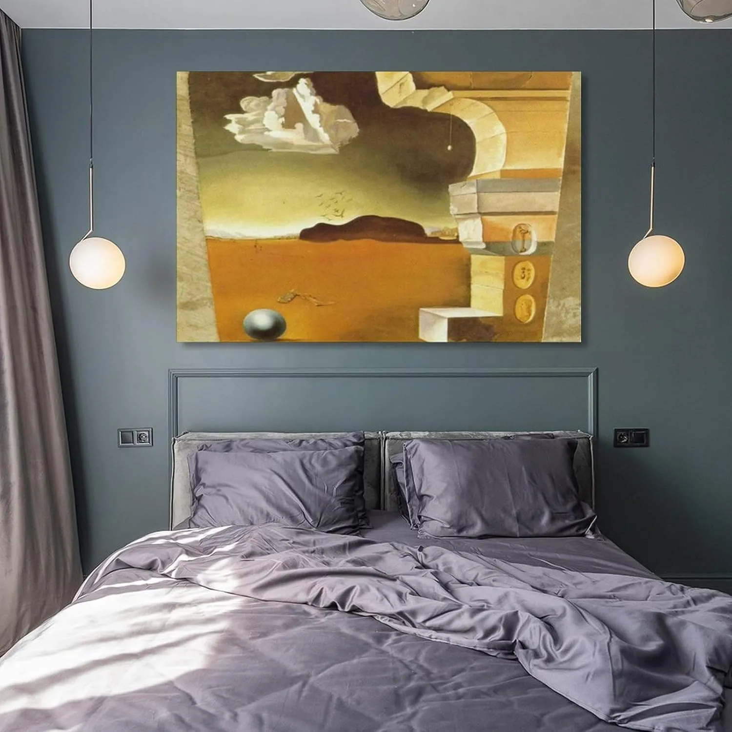 Salvador Dali Poster Mural Painting for Helena Rubinstein (panel 2) Wall Art Poster Scroll Canvas Painting Picture Living Room Decor Home Framed/Unframed 24x36inch(60x90cm)