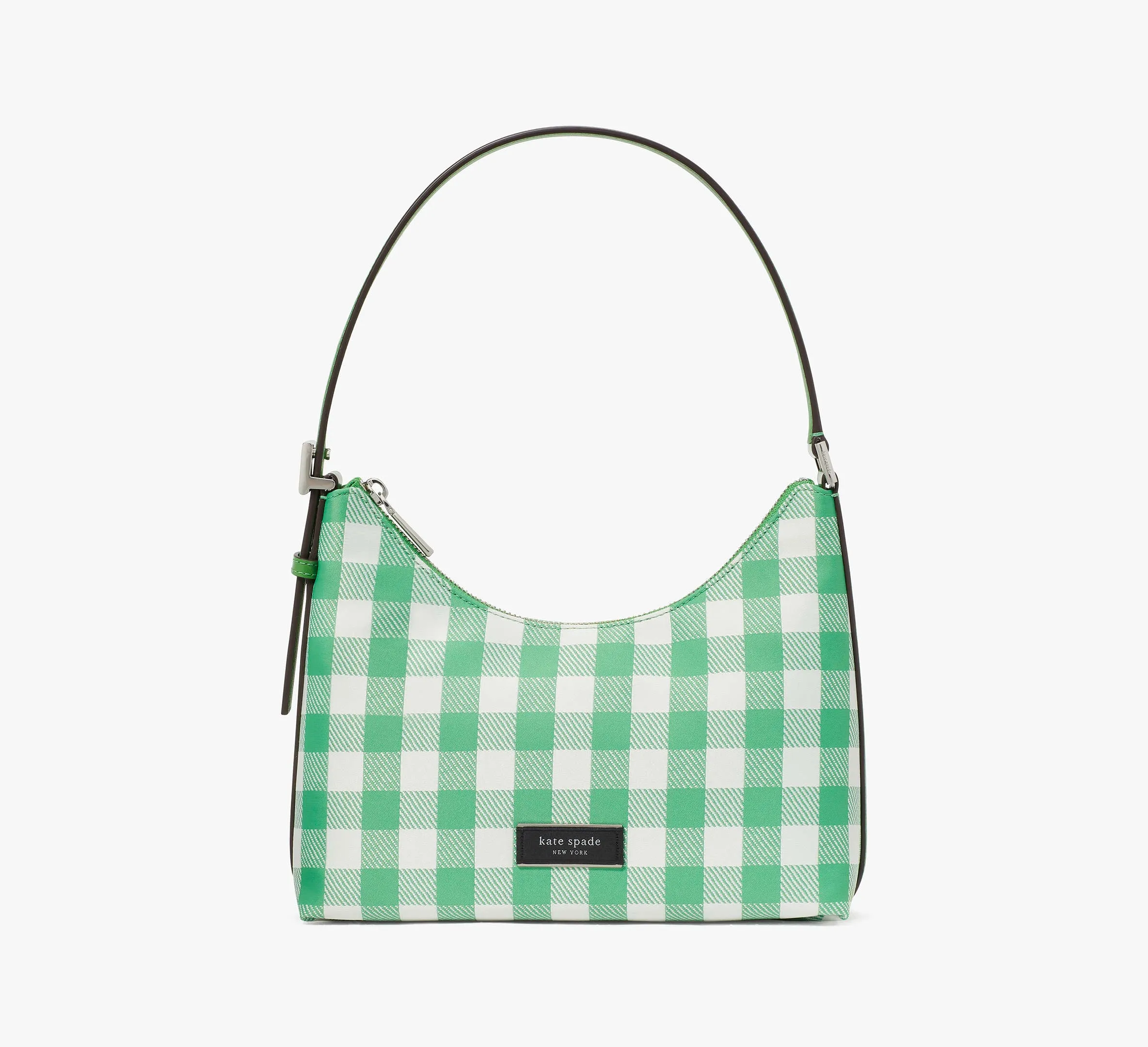 Sam Icon Gingham Printed Fabric Small Shoulder Bag