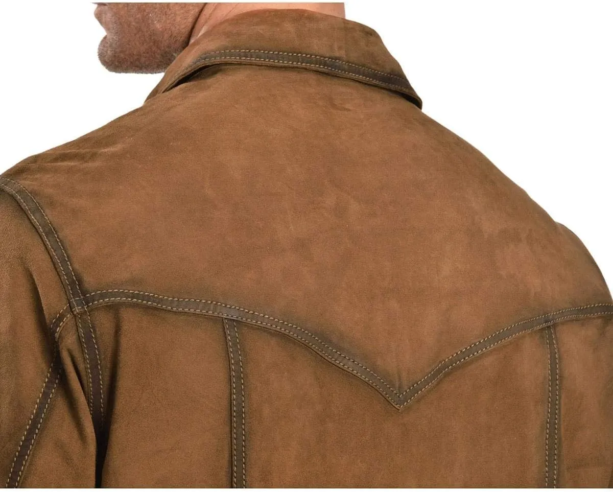 Scully Men's Suede Leather Western Shirt - 78-142