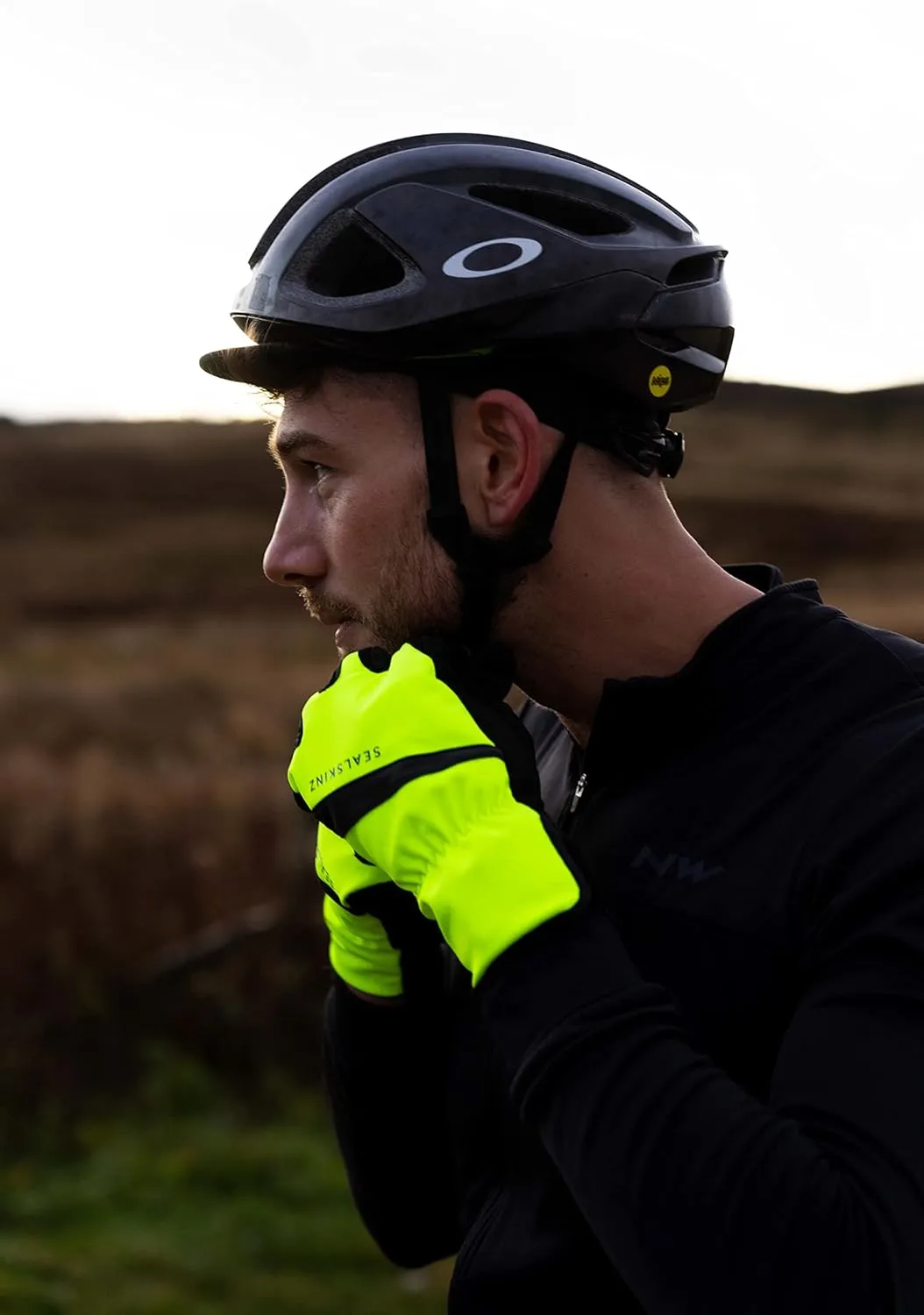SEALSKINZ | Bodham |Unisex Waterproof All Weather Cycle Glove | Suede Thumb Wiper is Soft on The Face | Cycling & Outdoor Sports