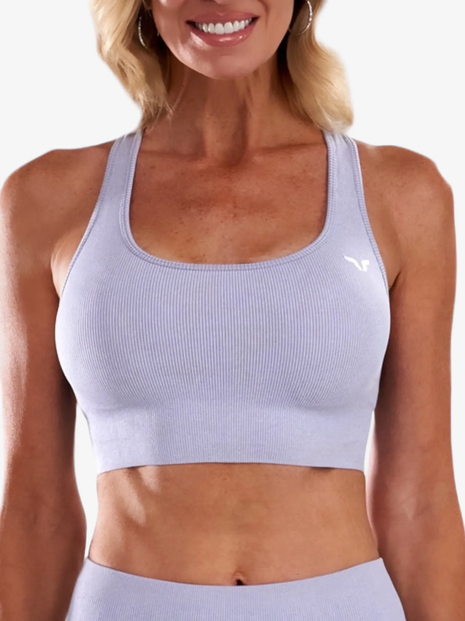 Seamless Ribbed Sports Bra
