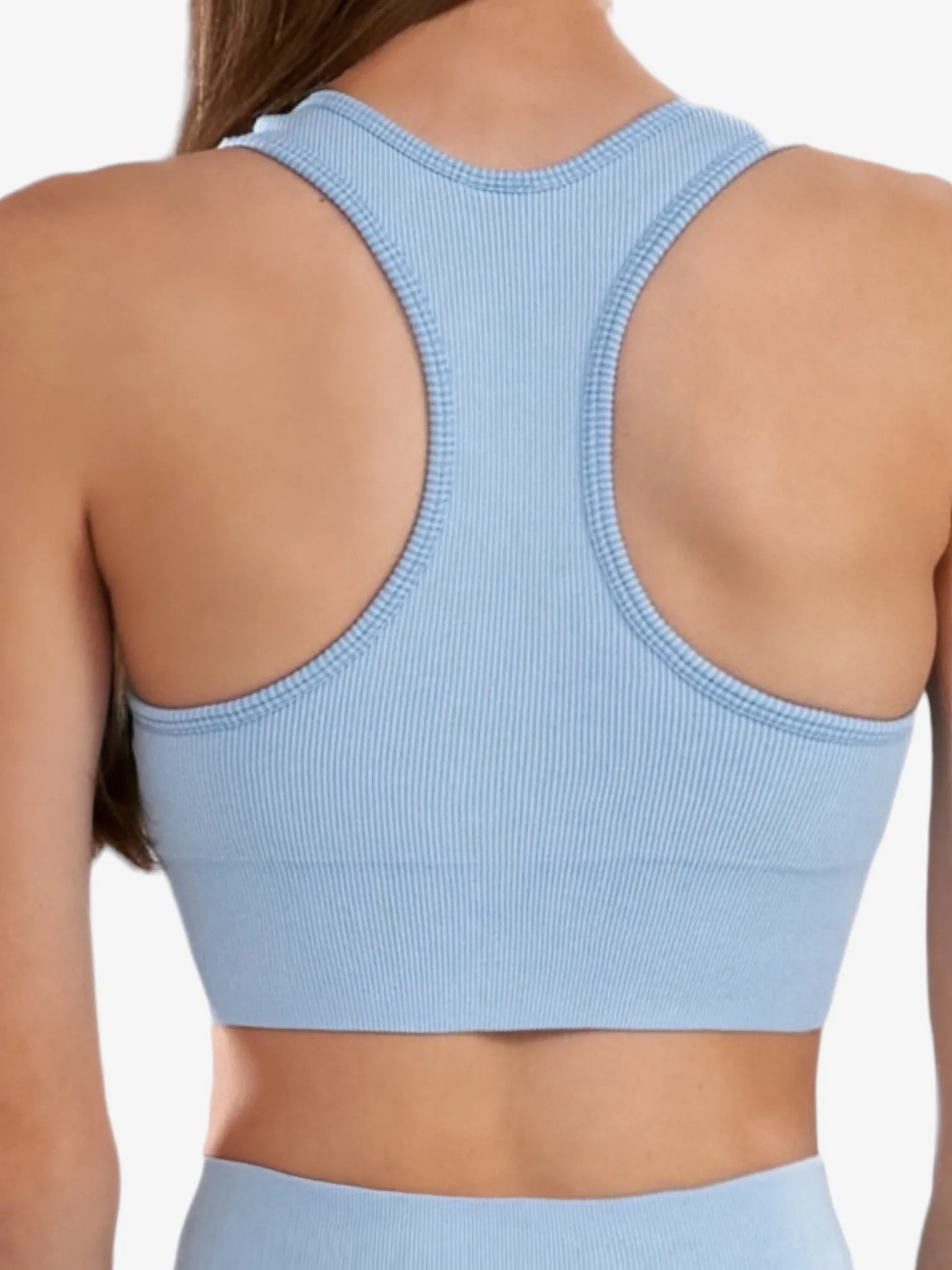 Seamless Ribbed Sports Bra