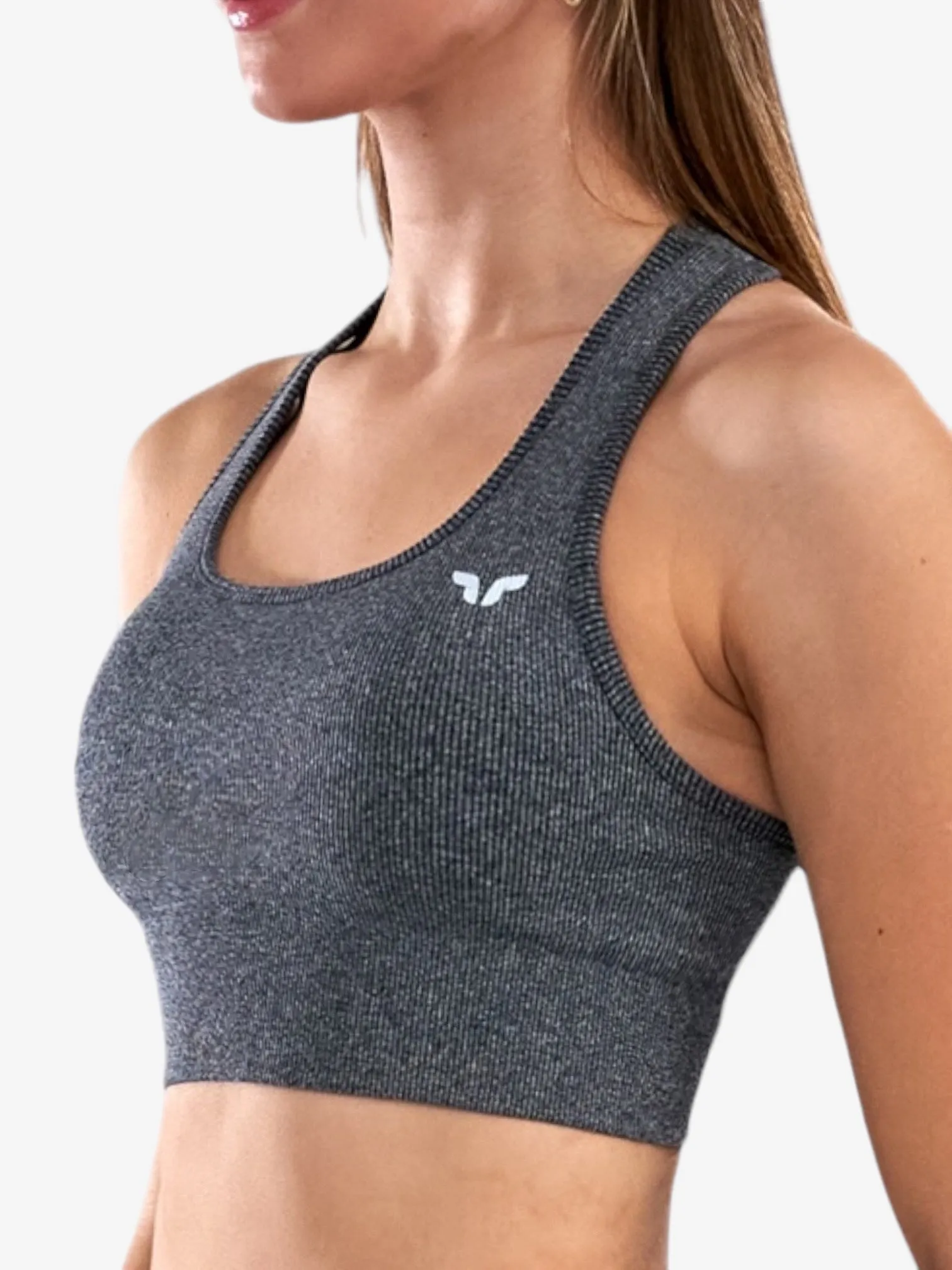Seamless Ribbed Sports Bra