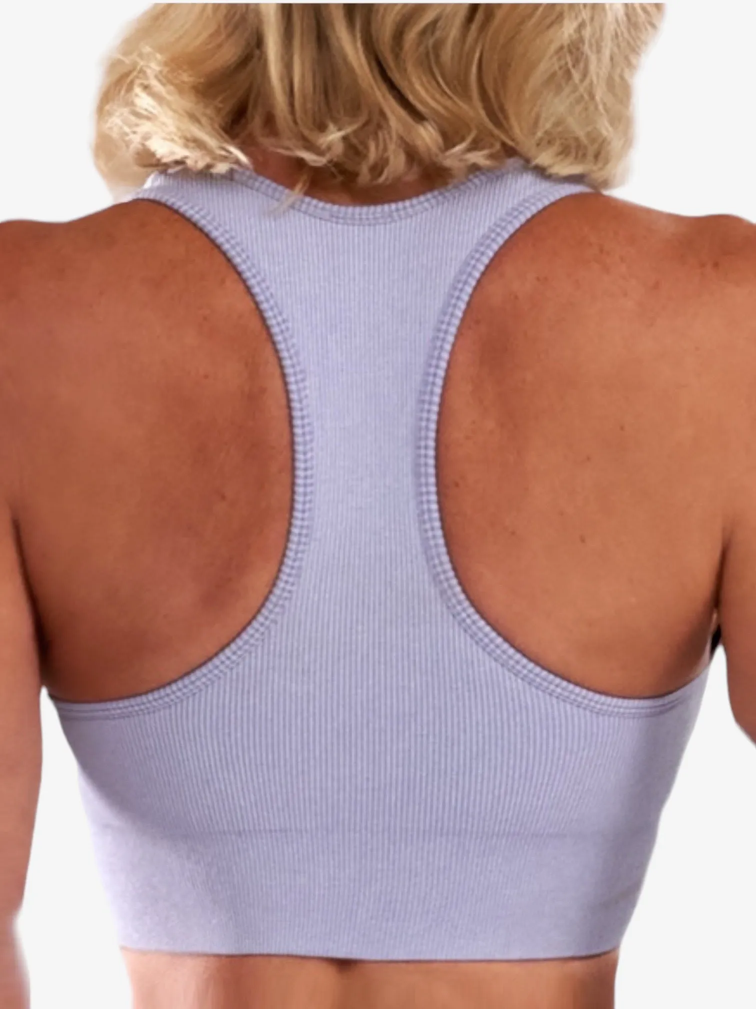 Seamless Ribbed Sports Bra