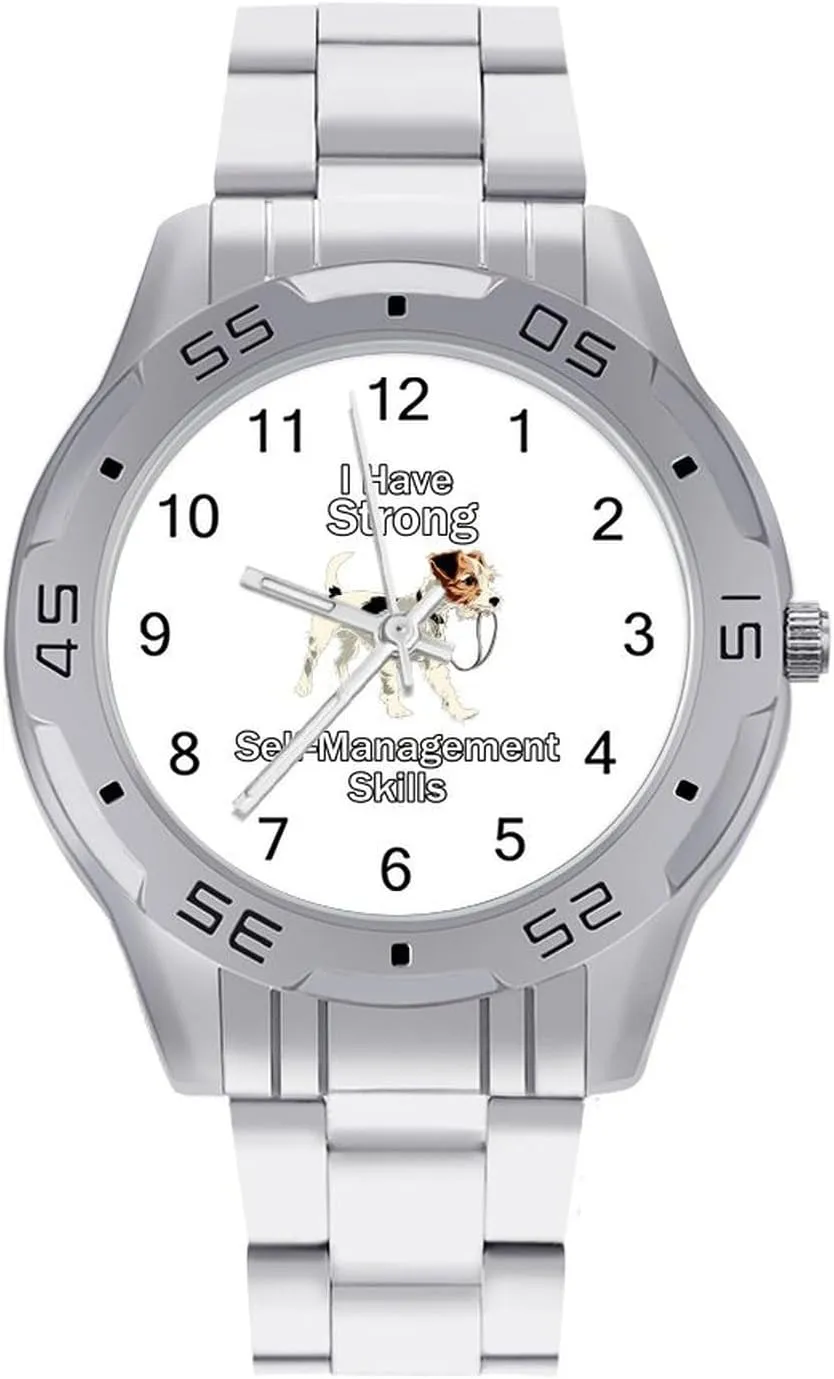 Self-Management Skills Simple Stainless Steel Band Business Watch Dress Wrist Unique Luxury Work Casual Waterproof Watches