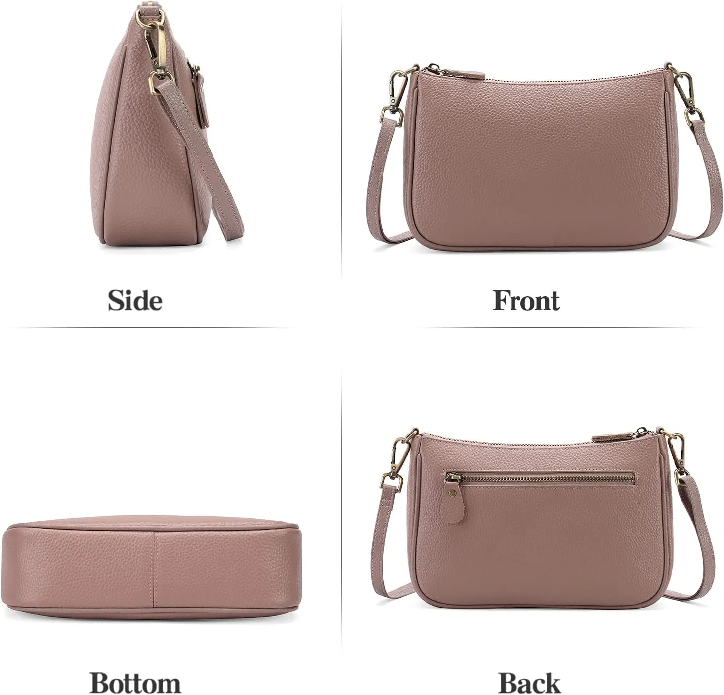 SENDEFN Sling Bag Crossbody Bags for Women Cross Body Purse Leather Fanny Pack Chest Bag for Travel