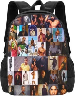 Shemar Actors Moore Backpack Laptop Computer Backpacks Travel Bag Double Shoulder Daypack for Work Hiking 15.6 Inch