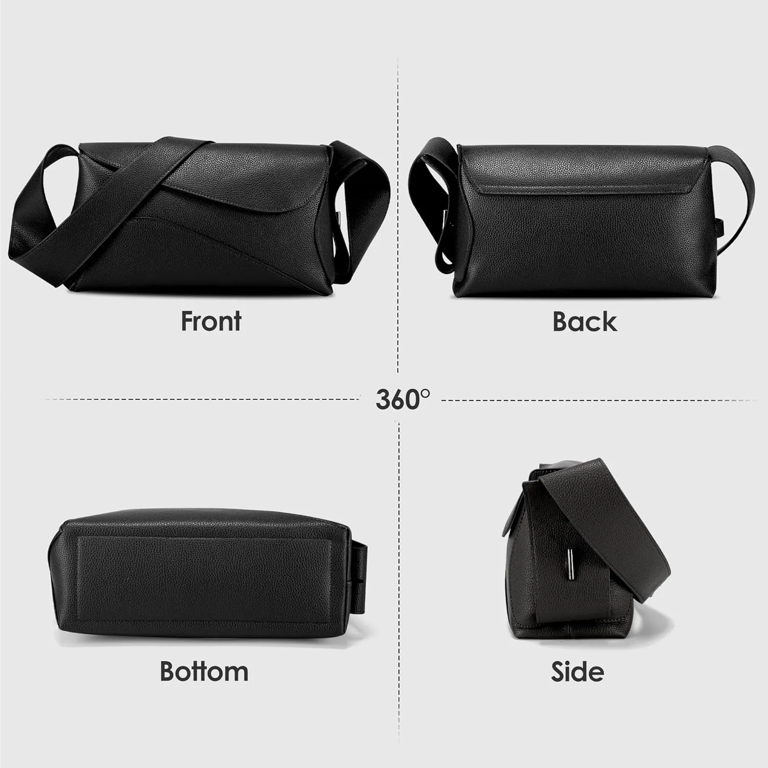 Shoulder Bag for Women,Leather Crescent Crossbody Bags Hobo Handbag Designer Purse with Adjustable Strap