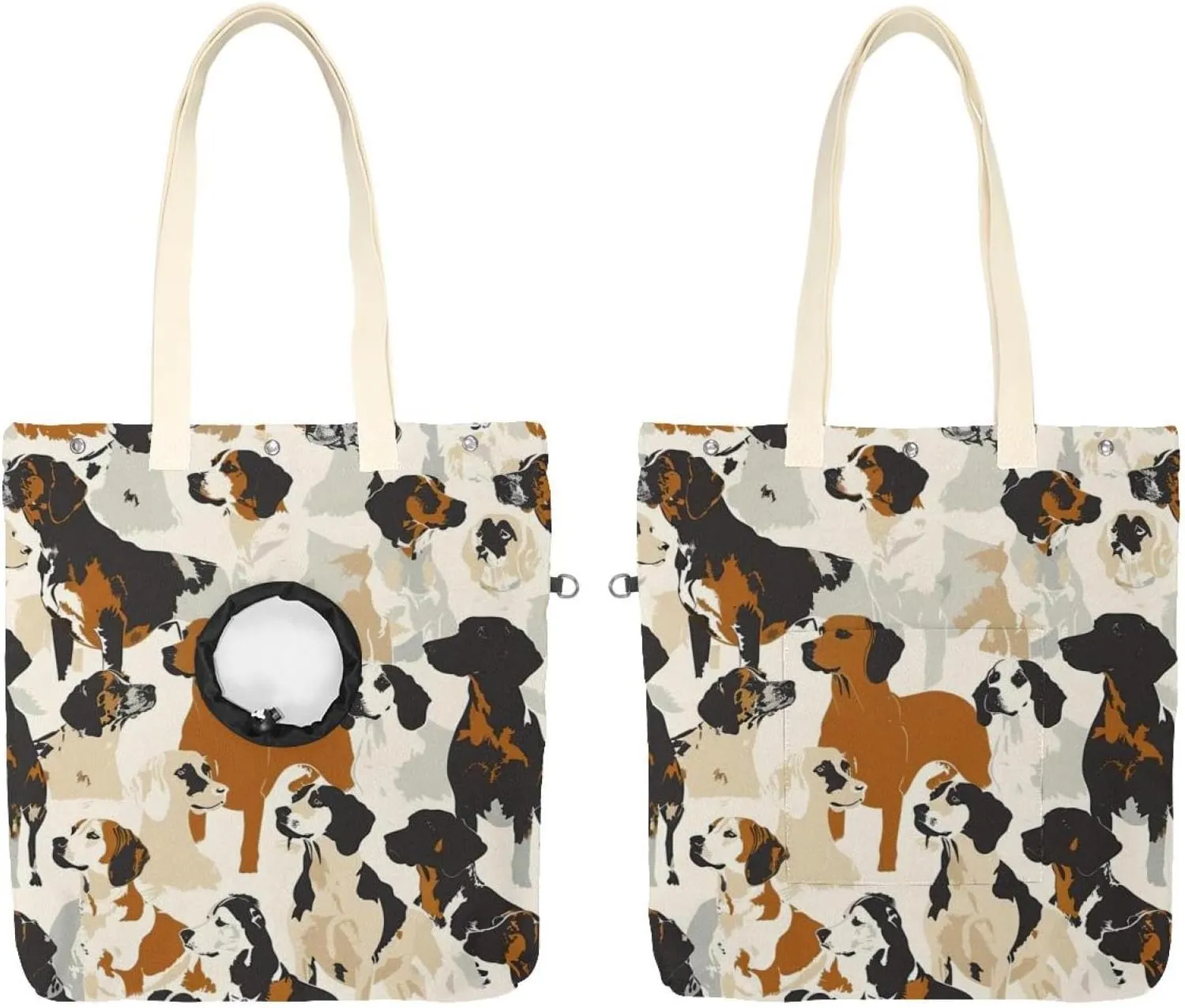 Show Head Pet Canvas Shoulder Bag, All Kinds of Dogs Pet Out Bag, Outcrop, Pet Out Shoulder Bag.
