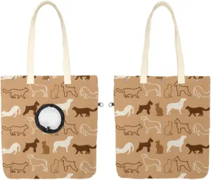 Show Head Pet Canvas Shoulder Bag, Dogs Animals Pet Out Bag, Outcrop, Pet Out Shoulder Bag.