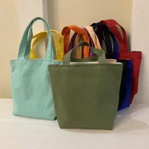Simple Canvas Bale Of Cotton Lunch Handbags