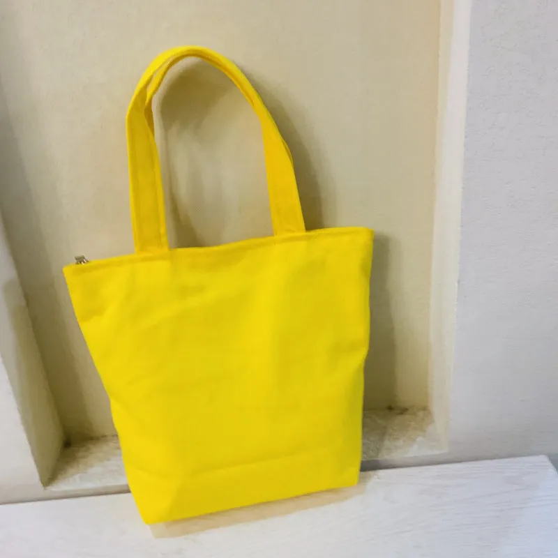 Simple Canvas Bale Of Cotton Lunch Handbags