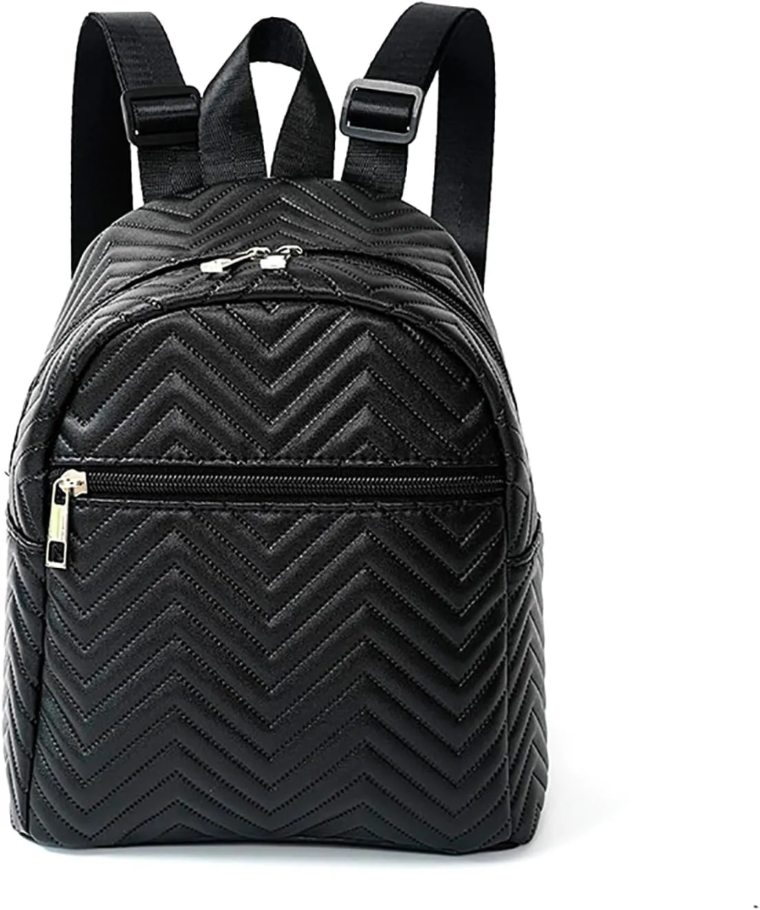 Simple Design PU Leather Backpack Solid Color for Korean Casual Schoolgirl Style