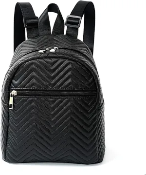 Simple Design PU Leather Backpack Solid Color for Korean Casual Schoolgirl Style