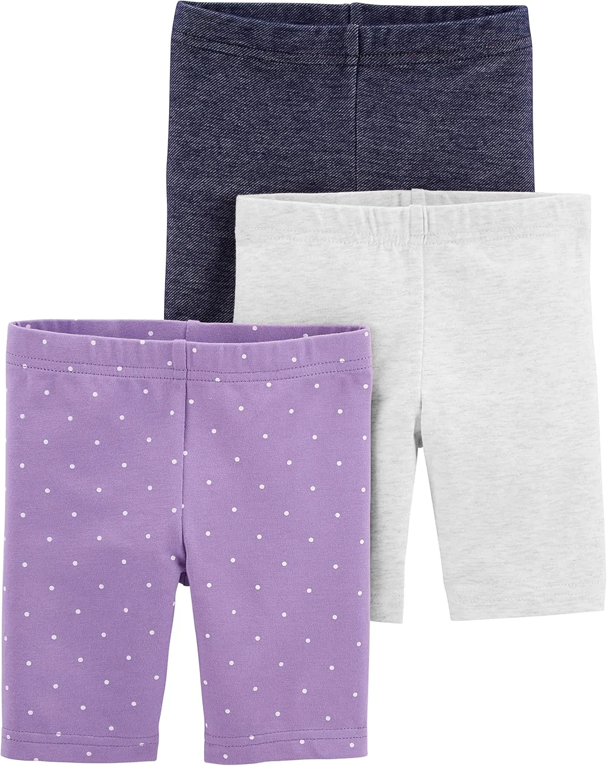 Simple Joys by Carter's Babies, Toddlers, and Girls' Bike Shorts, Pack of 3