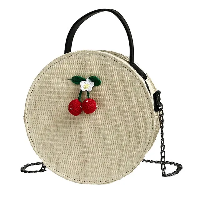 Simple Weave Round Vintage Bag