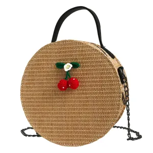 Simple Weave Round Vintage Bag