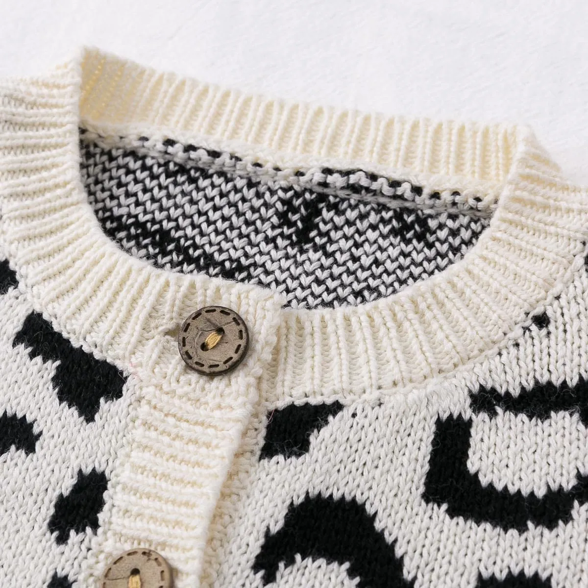 Simplee kids Baby Sweater Animal Leopard Printed Baby Cardigan for Autumn Fall…