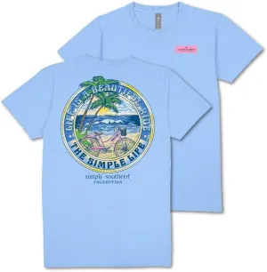 Simply Southern Life is A Beautiful Ride - The Simple Life - Ocean - Beach - Bicycle - Youth T-Shirt