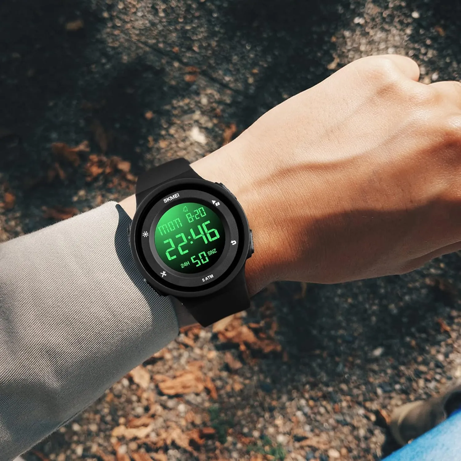 SKMEI Digital Watch Men, Digital Sports Watch Waterproof Wrist Watches for Men with Stopwatch Alarm Countdown Dual Time