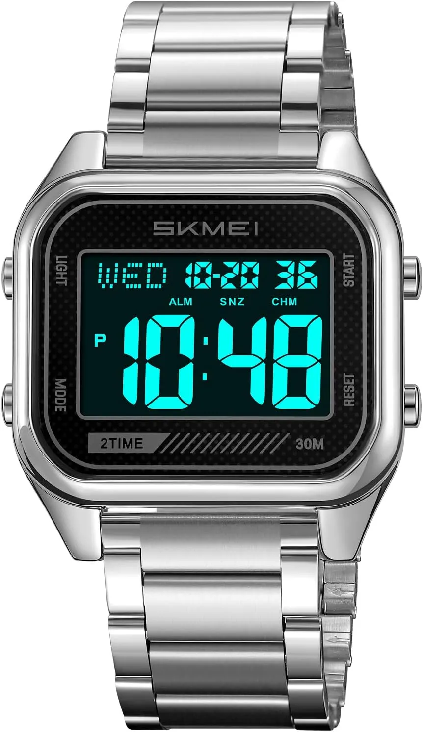SKMEI Men's Digital Watch with EL Backlight Business Sports Military Men Watches Waterproof