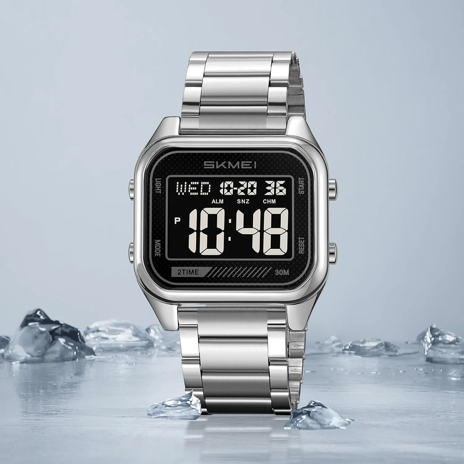 SKMEI Men's Digital Watch with EL Backlight Business Sports Military Men Watches Waterproof