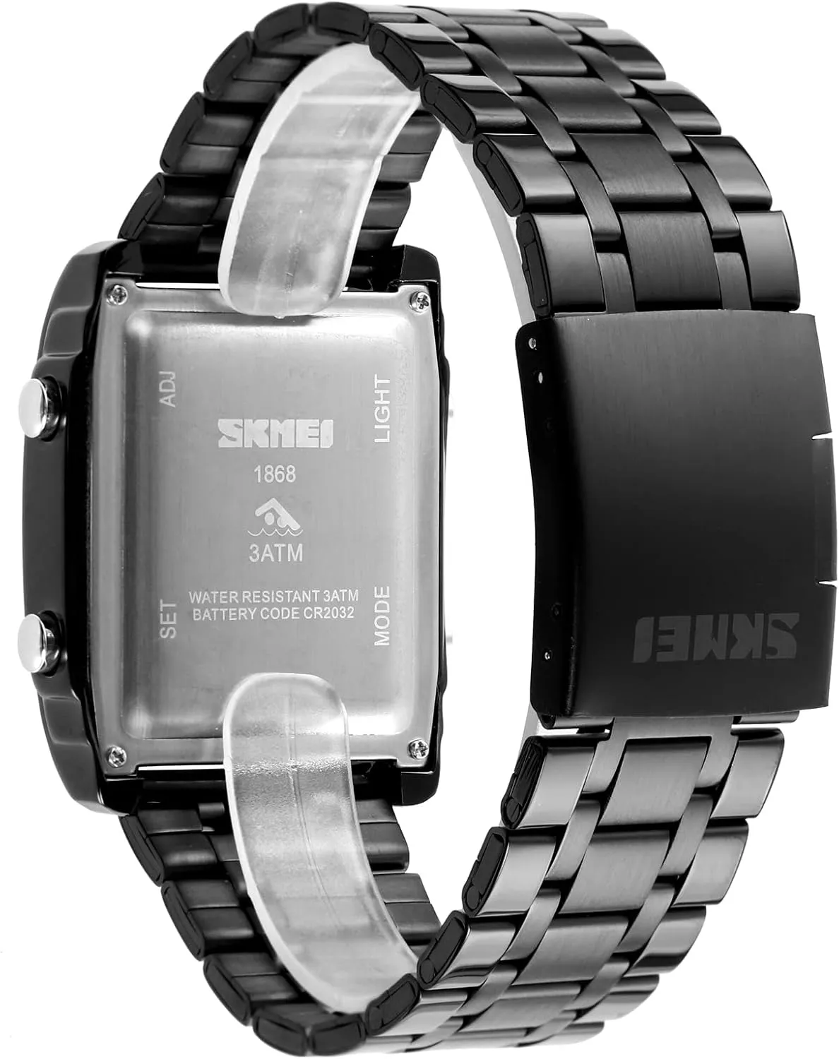 SKMEI Men's Digital Watch with Waterproof Classic Fashion Business Stainless Steel Sports Watch