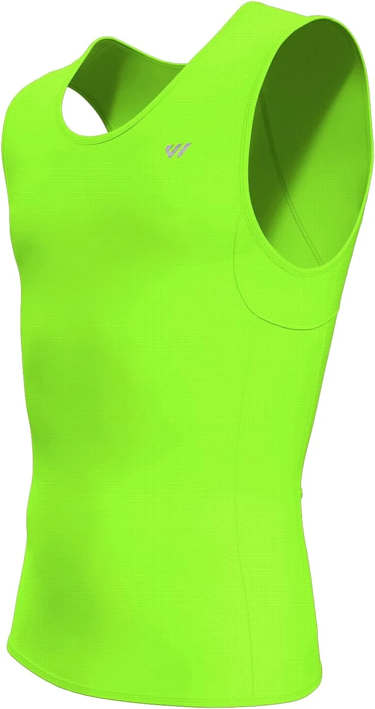 Sleeveless Cycling Jersey Men, Biking Base Layer Breathable and Lightweight with Back Pocket Sports Vest
