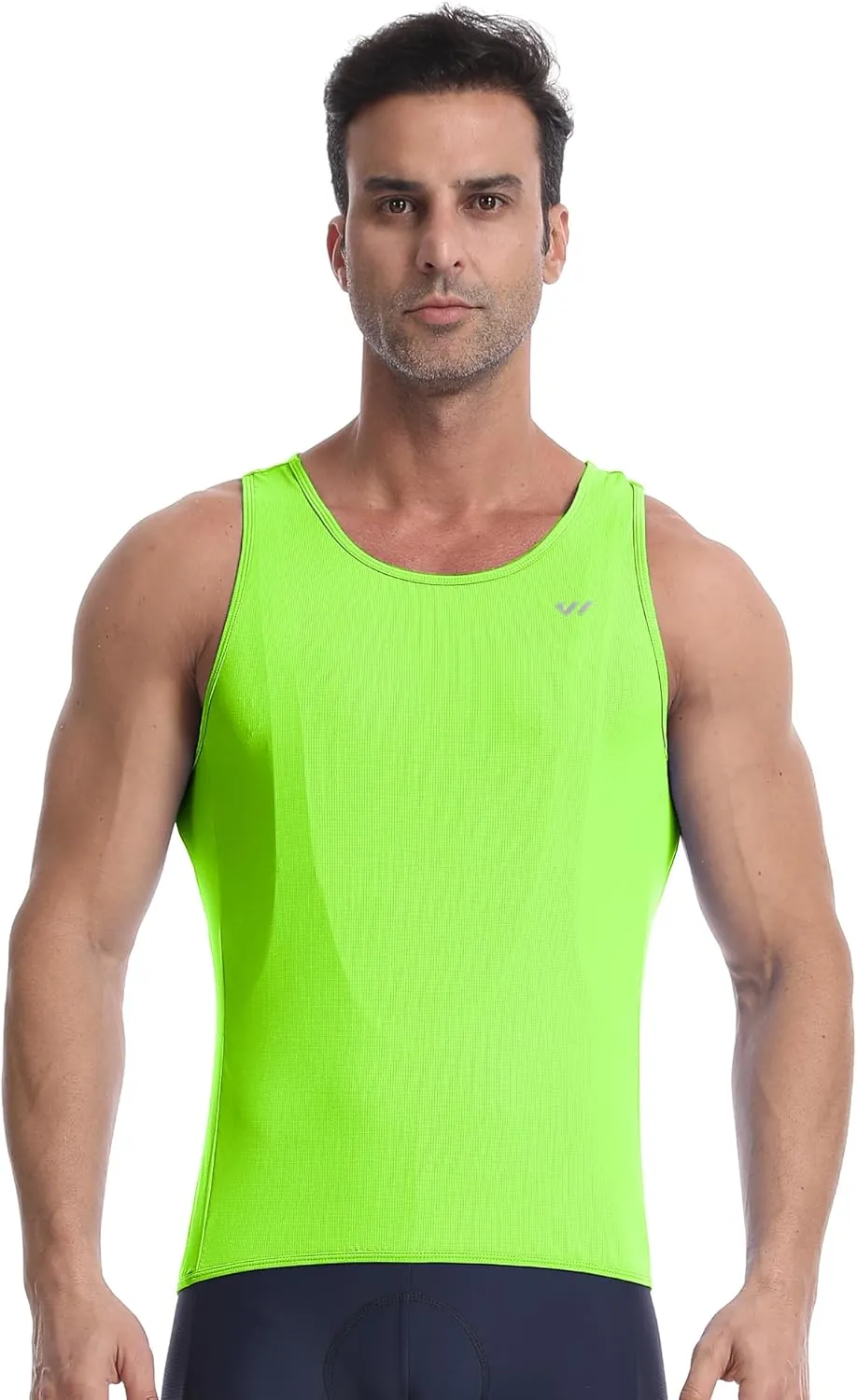 Sleeveless Cycling Jersey Men, Biking Base Layer Breathable and Lightweight with Back Pocket Sports Vest