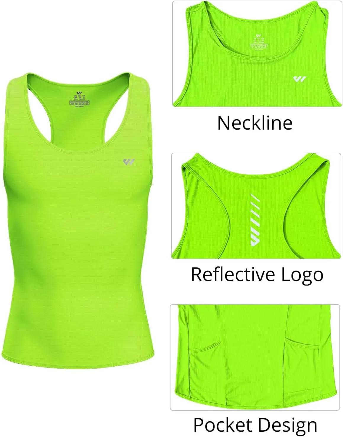 Sleeveless Cycling Jersey Men, Biking Base Layer Breathable and Lightweight with Back Pocket Sports Vest