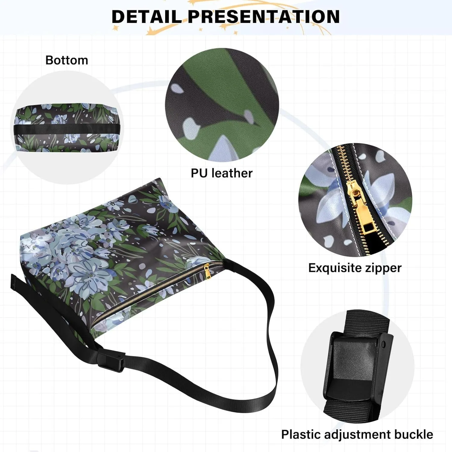 Sling Bag for Women Men Leather Crossbody Bags for Women Cute Crossbody Purse Handbag Purse Shoulder