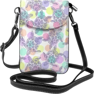 Small Crossbody Bag For Women,Leather Phone Purse Women'S Shoulder Handbags Wallet Purse -Spider On The Web