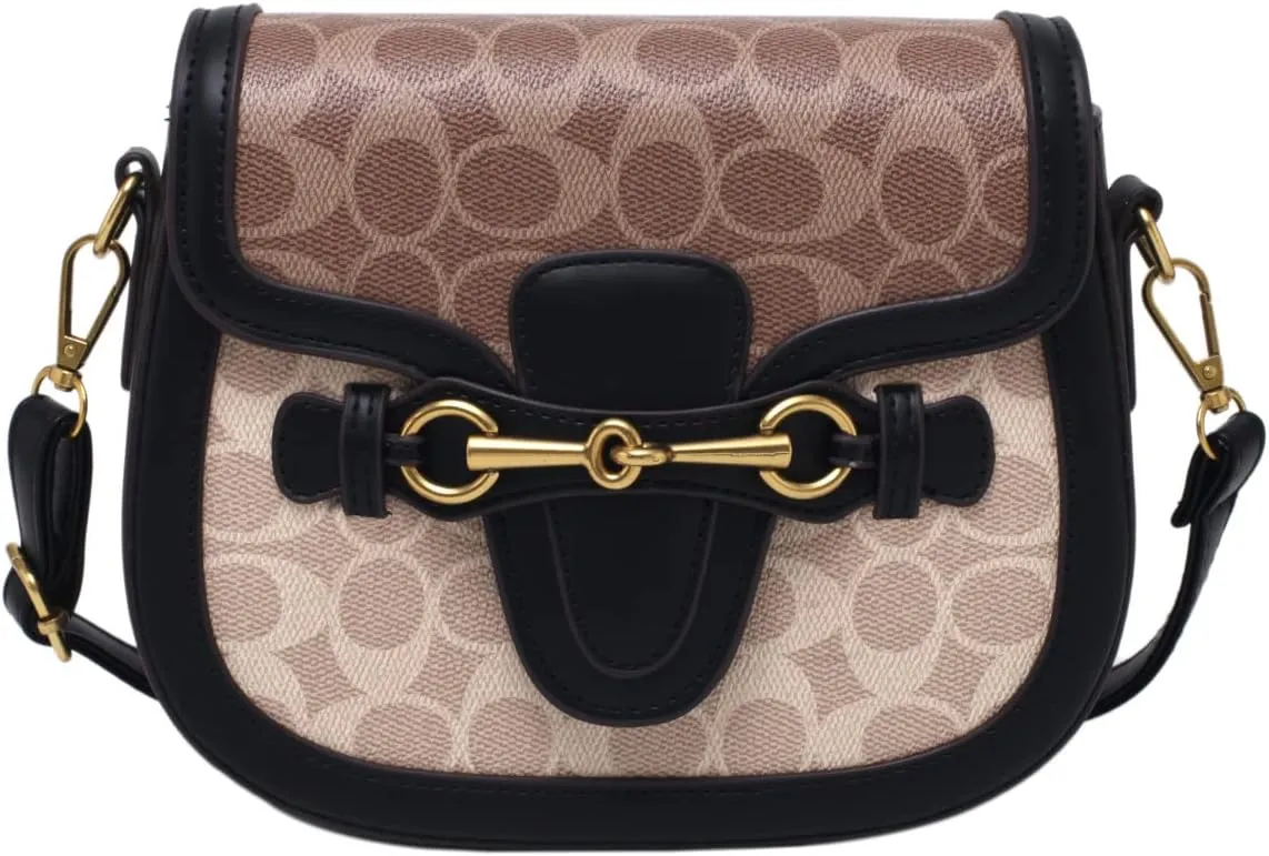 Small Crossbody Bags for Women - Artificial Leather Purse Handbag - Fashion Design - Golden Buckle