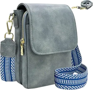 Small Crossbody Purse for Women Trendy Vegan Leather Cell Phone Bags with Card Slots & Adjustable Straps