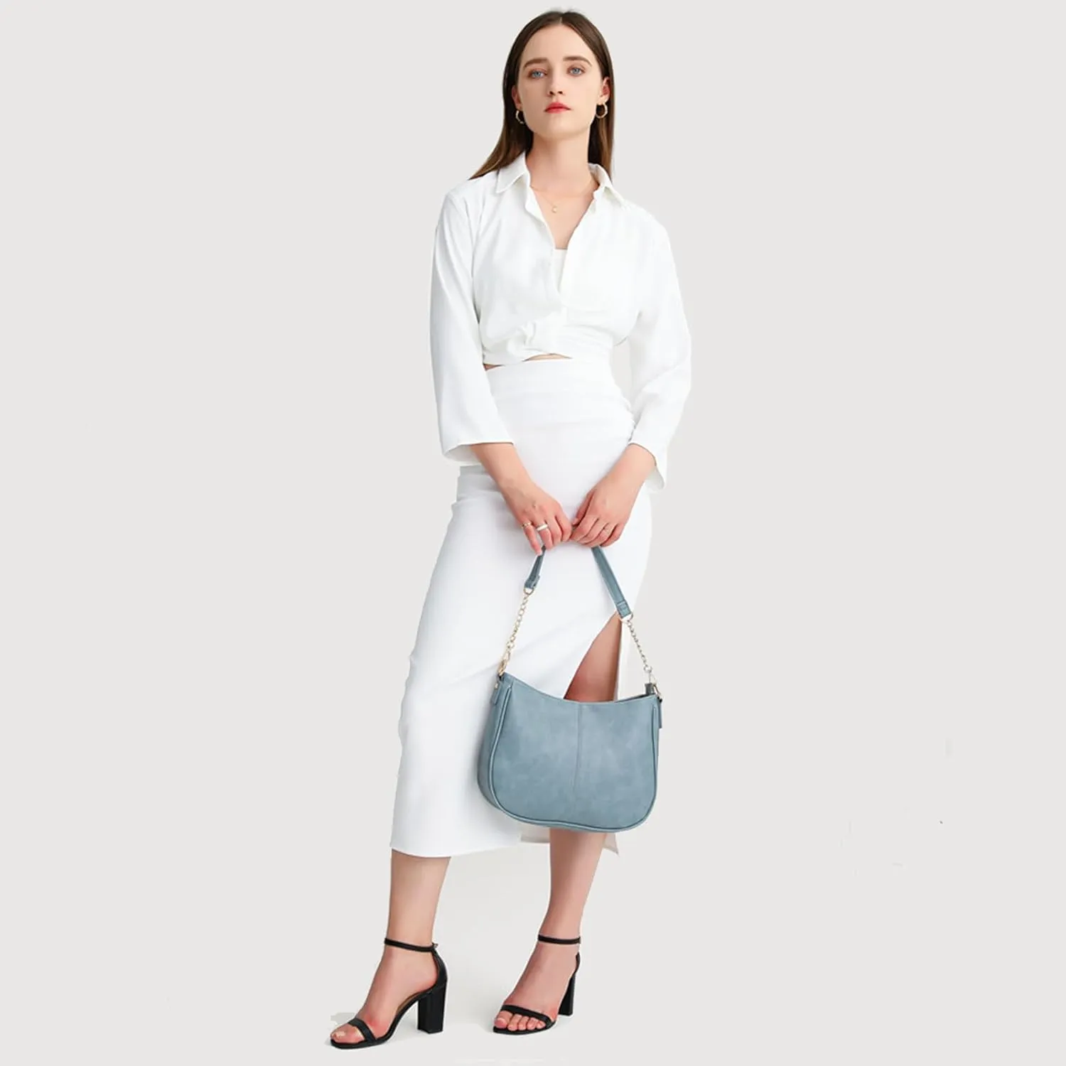 Small Crossbody Purse Leather Crossbody Bags for Women Fashion Handbag Cell Phone Crossover Shoulder Bag for Women