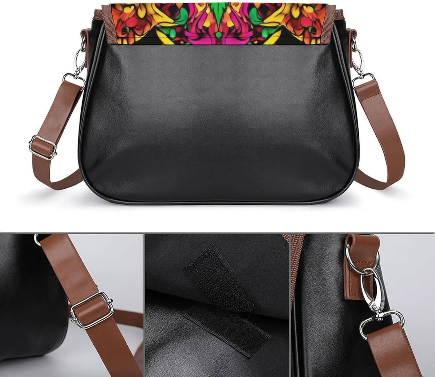 Small Crossbody Shoulder Purse for Women Men, Pu Leather Travel Purse Waterproof Cross Body Bags