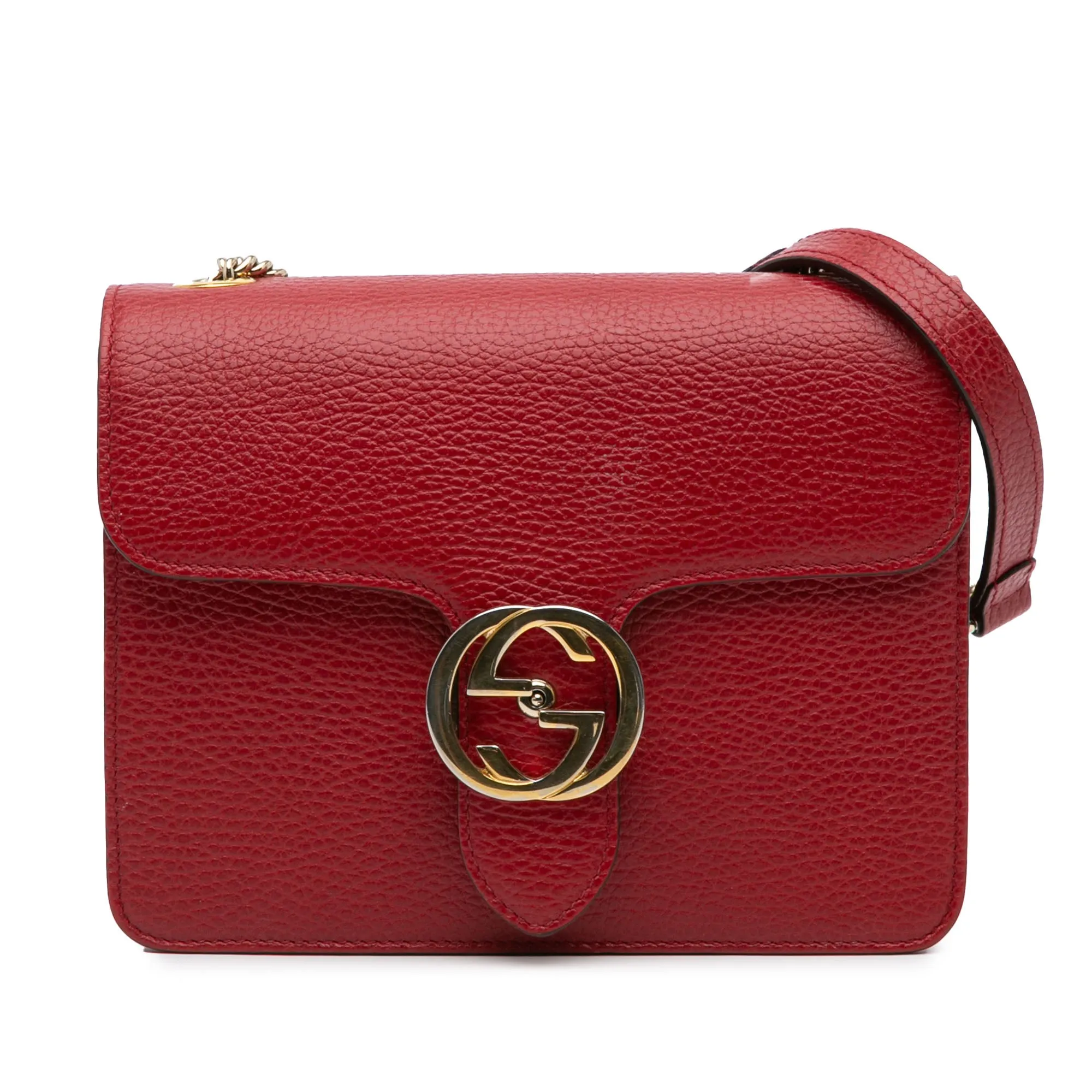 Small Dollar Calfskin Interlocking G Crossbody