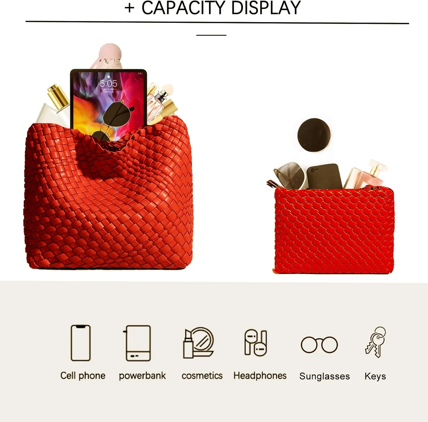 Small Woven Bags for Women Cute Hobo Tote Woven Handbag Mini Clutch Purse vegan leather Crossbody bags Shoulder Handmade Bag