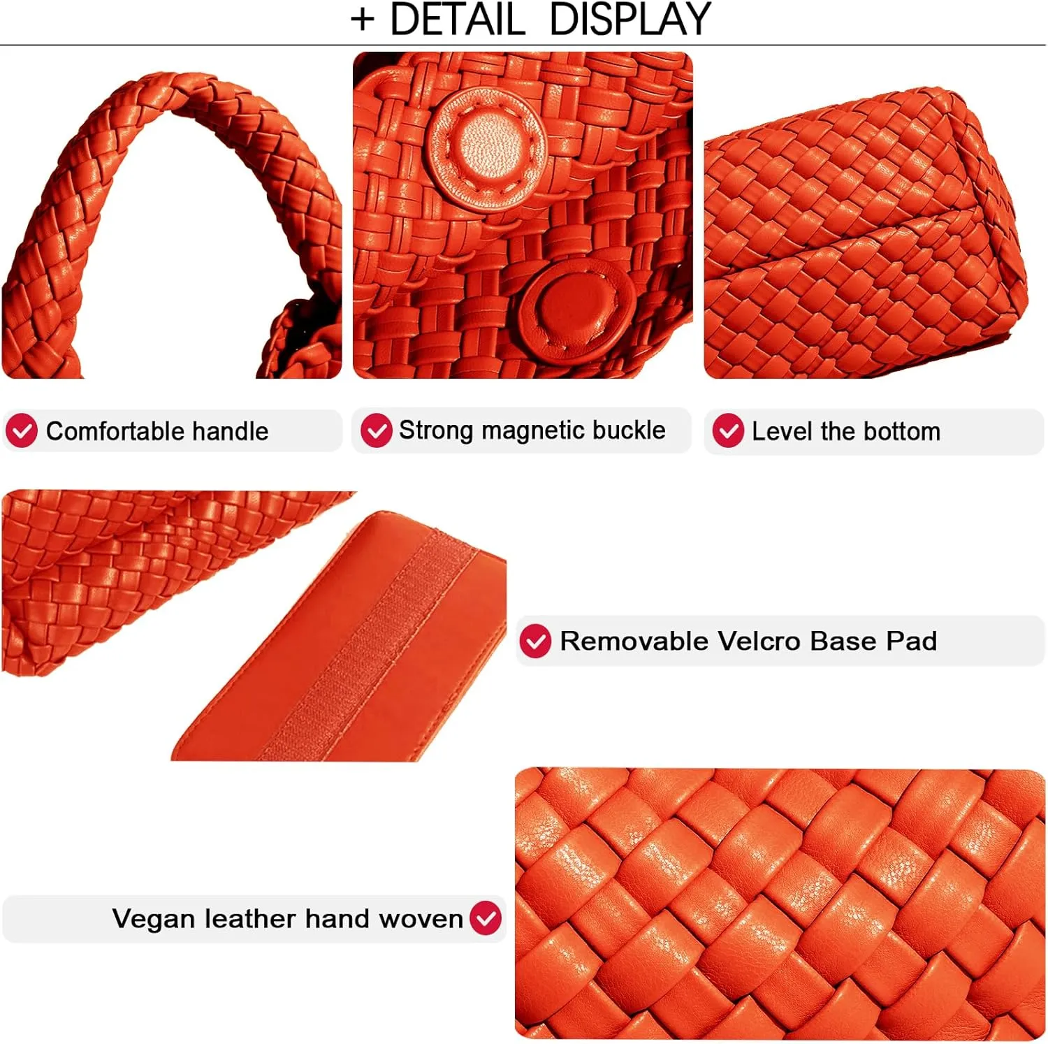 Small Woven Bags for Women Cute Hobo Tote Woven Handbag Mini Clutch Purse vegan leather Crossbody bags Shoulder Handmade Bag