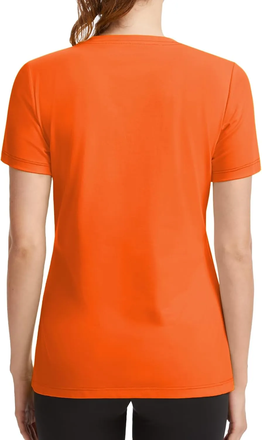 SMENG Basic Vneck Tshirts for Women UPF50  Soft Breathable Workout Shirts Short Sleeve Casual Summer Tops Trendy