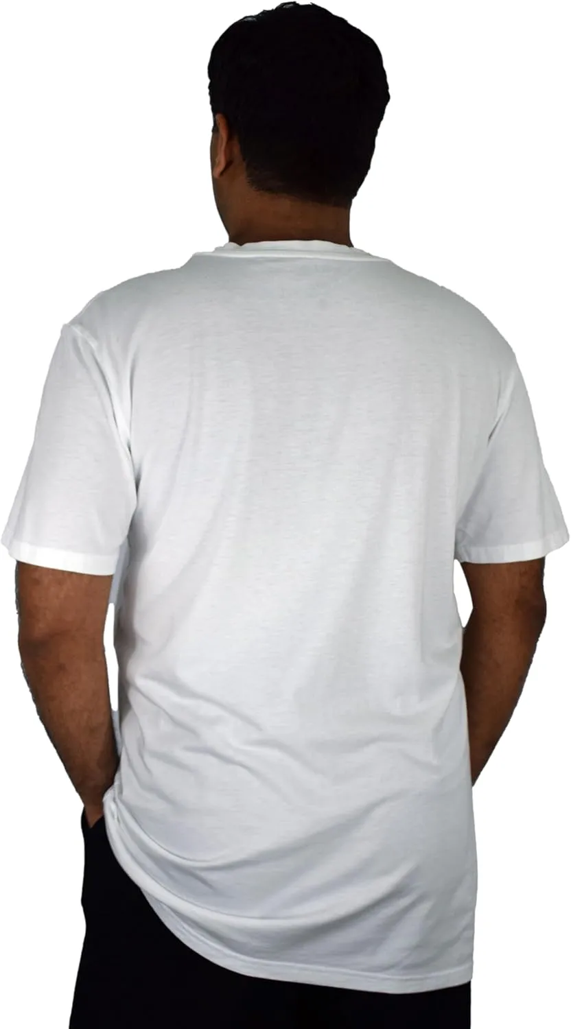 Soft & Simple Mens T Shirt - Casual Plain Crew Neck Short Sleeve T-Shirt - Cooling Organic Bamboo Viscose and Cozy Cotton Tee