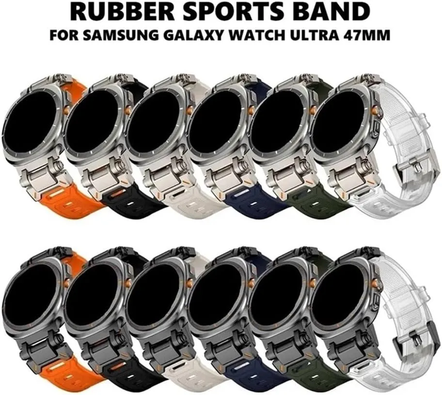 Soft Sports TPU Silicone Breathable Watch Band Fit for Samsung Galaxy Watch Ultra 47mm