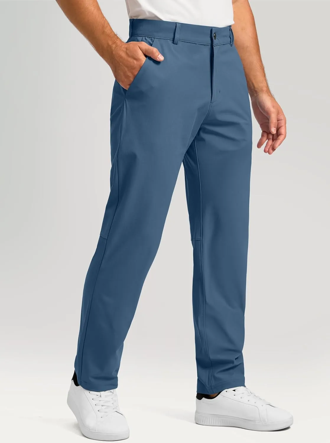 Soothfeel Men's Golf Pants with 5 Pockets - 30"/32"/34" Slim Fit Stretch Tech Pants Casual Trousers Dress Work Pants for Men