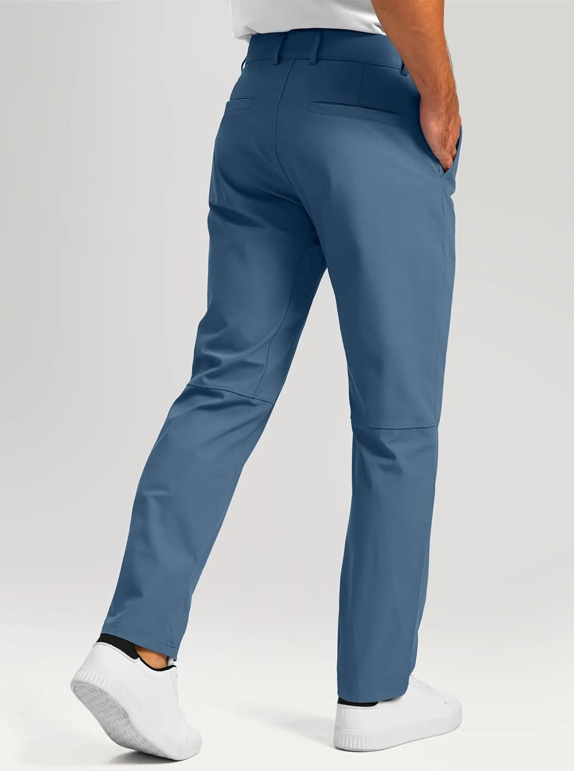 Soothfeel Men's Golf Pants with 5 Pockets - 30"/32"/34" Slim Fit Stretch Tech Pants Casual Trousers Dress Work Pants for Men